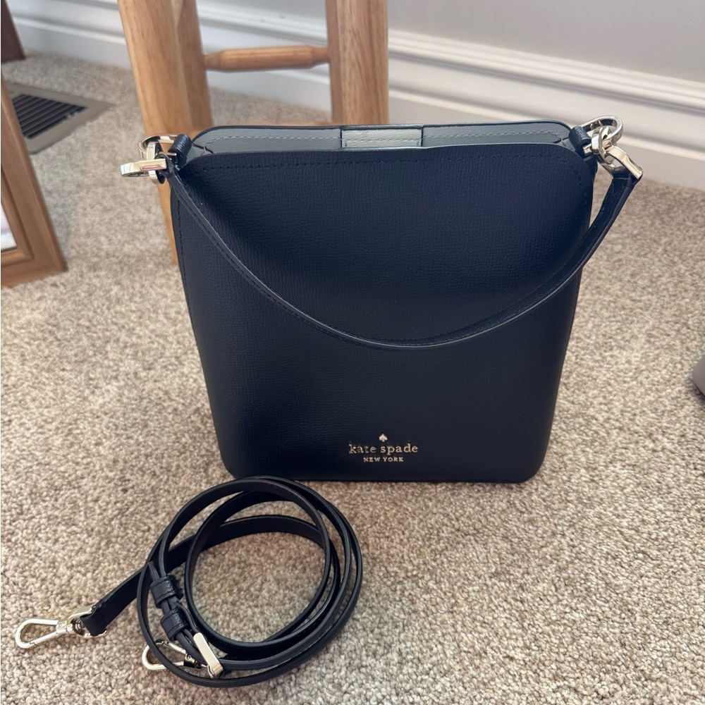 Kate Spade Black Bucket Bag